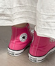 匡威（Converse）CONVERSE匡威 All Star七夕男女高幫帆布鞋西瓜紅玫紅色A08136C A08136C 36 曬單實拍圖