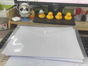 得力透明a4文件袋防水高中生試卷加厚拉鏈塑料檔案學(xué)生用按扣大容量作業(yè)資料夾收納紐扣辦公文具用品 A4 透明單按扣 30個(gè)裝（白色） 曬單實(shí)拍圖
