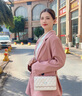 Chiecu Kscbn輕奢包包女款牛皮女士單肩斜挎包七夕情人節生日禮物送老婆 白色【精美禮盒裝】 曬單實(shí)拍圖