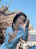 麓格立早春季穿搭法式藍色長袖連衣裙子女2025年新款小個子氣質減齡長裙 【藍色上衣+半身裙 】 M 曬單實拍圖
