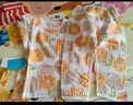 舒貝怡兒童內(nèi)衣套裝純棉寶寶睡衣褲嬰兒衣服夏季空調(diào)服秋衣秋褲 黃80CM 曬單實(shí)拍圖
