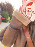 LISCN皮毛一體羊羔毛外套女2025新款冬季麂皮絨機(jī)車服夾克羊羔絨棉服 棕色*66618 M 曬單實(shí)拍圖