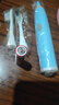 電動(dòng)牙刷智能聲波掃震簡(jiǎn)約便攜電池款成人兒童通用家用款 軟毛1支藍色電池款  2刷頭 曬單實(shí)拍圖