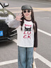 LUSON陳大豬 女童T恤長(cháng)袖2025春秋新款洋氣兒童打底衫上衣純棉 曬單實(shí)拍圖