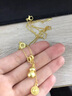 花有心柿福祿多多-新中式銅錢葫蘆項鏈女款鎖骨鏈毛衣鏈輕奢高級感首飾品 新中式銅錢葫蘆項鏈【金色】 曬單實拍圖