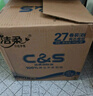 潔柔有芯卷紙 藍面子加厚4層140克*27卷 國際版廁紙衛(wèi)生紙巾整箱 曬單實拍圖