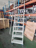 樂(lè )企倉庫登高梯超市登高車(chē)理貨梯子帶輪平臺梯物流取貨梯工具車(chē)帶剎車(chē) 灰白色 平臺離地1米 曬單實(shí)拍圖