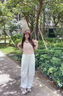 增致牛仔（zengzhi）白色美式工裝褲女2025春夏新款高級(jí)垂感慵懶直筒休閑褲子 白色-長(zhǎng)褲 S 曬單實(shí)拍圖