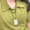 周大生（CHOW TAI SENG）和田玉白玉蓮花觀音牌吊墜中式繩結精致典雅送女友生日禮物 觀音牌 50*30*9.8mm 曬單實拍圖