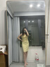 妙奕嘉吊帶連衣裙女夏季新款裙子女士輕奢高級(jí)碎花裙女裙海邊度假沙灘裙 黃色系繩蝴蝶結(jié)碎花吊帶裙 L 【建議90-118斤】 曬單實(shí)拍圖