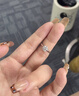 中國黃金（CHINA GOLD）情侶戒指男莫比烏斯925銀對戒活口可調節情人節禮物生日送女朋友 愛(ài)無(wú)止境對戒+浪漫玫瑰禮盒 曬單實(shí)拍圖