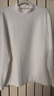 布先生小高領(lǐng)加厚保暖長(cháng)袖打底T恤男秋冬打底衫 象牙白 L/175  曬單實(shí)拍圖