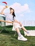 安踏元年板鞋女鞋夏季小白鞋學生厚底復古潮流男女同款增高運動休閑鞋 曬單實拍圖