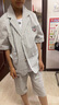 G.DUCKKIDS男童夏裝套裝兒童西裝三件套2022夏季新款小男孩花童禮服寬松休閑 01款西服灰色qkcaiig 130建議身高115-125cm左右8-9歲 曬單實(shí)拍圖