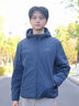 波司登2025年新款沖鋒衣鵝絨羽絨服男短款三合一防風防水外套B250331323 黑藏青|5295 L 180/100A 體重約140-155斤 曬單實拍圖