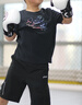 安德瑪（Under Armour）兒童長袖T恤男童衣服套頭衫圓領(lǐng)衛(wèi)衣上衣243124169 黑色 140cm  曬單實拍圖