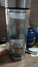希諾雙層玻璃杯磁吸式茶水分離杯子男高檔茶杯水杯XN-7013本色 370mL 曬單實拍圖