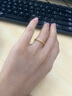 行金銀中黃金戒指999足金光圈素圈情侶對戒計價生日禮物送女友圣誕節(jié)禮物 素圈戒指 約1g 多退少補 11# 曬單實拍圖
