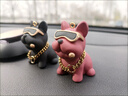 暴力熊網(wǎng)紅汽車(chē)擺件公仔卡通可愛(ài)斗牛犬車(chē)內飾品創(chuàng  )意中控臺上裝飾 黑斗牛犬 曬單實(shí)拍圖