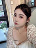 PWLS999足銀愛心月光石耳釘女時尚個性高級感耳環(huán)小巧精致養(yǎng)耳洞耳飾 愛心月光石耳釘【999足銀】 曬單實拍圖