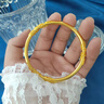周大生 CHOW TAI SENG黃金手鐲繁花似錦足金手鐲女金鐲子七夕情人節(jié)送女友老婆生日禮物 【58圈口】足金手鐲 約9.55g 曬單實(shí)拍圖