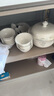 阿古朵碗碟套裝家用骨瓷餐具景德鎮(zhèn)高級感陶瓷碗盤整套碗具碗筷盤子組合 春之意10人食(富貴煲配置) 56件套 曬單實拍圖