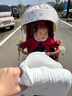 戴維貝拉（DAVE＆BELLA）童裝新年款兒童裙子女童連衣裙假兩件寶寶公主裙秋冬嬰幼兒衣服 紅色-N 80 cm（建議身高73-80cm） 曬單實(shí)拍圖