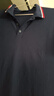 海蒙德（HIARMNODD）高端純棉POLO衫男女夏季工作服企業(yè)團體服短袖上衣 藏青 XL  曬單實(shí)拍圖