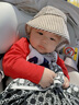 GAP嬰兒2025春季新款棉質(zhì)小熊印花logo撞色連體衣兒童裝687241 曬單實(shí)拍圖