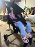 AOTGSSE愛蒂遜遛娃神器外出嬰兒推車可折疊超輕便0-6歲嬰兒童便攜手推車 大氣黑【免安裝+置物網(wǎng)袋】 曬單實(shí)拍圖