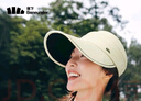 蕉下（beneunder）棒球帽子遮陽帽女鴨舌帽黑膠大檐防曬帽防紫外線百搭BM530白 曬單實拍圖
