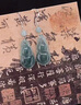 中國黃金（CHINA GOLD）S925銀耳墜女款百搭耳飾藍水葫蘆耳環(huán)教師節(jié)生日禮物送女友愛人 藍水葫蘆耳環(huán) 曬單實拍圖