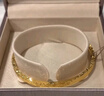 六福珠寶 愛(ài)你久久黃金手鐲光影金足金碎碎冰 計價(jià) 56mm-約9.99克 曬單實(shí)拍圖