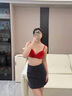 艾彼黛施內衣女聚攏性感法式三角杯美背舒適網(wǎng)紗薄款本命年文胸套裝禮物 紅色 70A S (合適32B) 曬單實(shí)拍圖