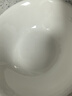 潔雅杰陶瓷湯碗大號(hào)家用純白拉面碗釉下彩8英寸大碗 湯盆 泡面碗  4只裝 曬單實(shí)拍圖