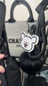 Champion冠軍25春季新款單肩女包情侶休閑潮流手提通勤斜挎郵差包迷你托特 黑白 均碼 曬單實拍圖