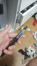 uni三菱UMN-SF-38小濃芯升級版按動中性筆0.38mm辦公學(xué)生考試用簽字筆 黑色桿 曬單實拍圖