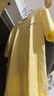 名創(chuàng)優(yōu)品（MINISO）運(yùn)動(dòng)套裝女夏季2025年新款純棉短袖小個(gè)子休閑夏裝搭配一整套女裝 鵝黃+奶白(幸運(yùn)愛心) S 155(舒適好搭) 曬單實(shí)拍圖