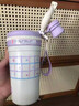 啟諾水杯保溫杯女生高顏值學(xué)生吸管杯2025新款雙飲咖啡杯茶水分離杯子 紫色410ml 曬單實(shí)拍圖