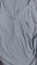 駱駝（CAMEL）防走光女兩件套裝速干健身運動服 C24BAWL6024A5 蒼鷺藍/白 M 曬單實拍圖