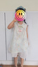 La Chapelle拉夏貝爾女童連衣裙2025新品洋氣兒童夏裝公主裙寶寶碎花背心裙子 米色 送帽子 120 建議身高111-120cm 曬單實拍圖