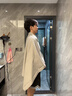 HOYO日本游泳吸水速干浴巾男女健身便捷大毛巾披肩沙灘巾淺灰80*150 曬單實拍圖