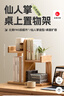 源氏木語(yǔ)實(shí)木桌面置物架小型仙人掌多層收納架矮架家用陳列架 0.45米置物架(450*210*490mm) 曬單實(shí)拍圖