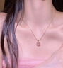 CIAREKAIEN輕奢粉水晶四葉草項(xiàng)鏈女士時(shí)尚首飾品七夕情人節(jié)禮物送女友老婆 幸運(yùn)四葉草項(xiàng)鏈 曬單實(shí)拍圖