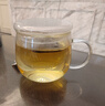 富光高硼硅玻璃杯圓趣花茶杯辦公室水杯女創(chuàng)意可愛便攜泡茶杯隨手杯子 無色透明 350ml 曬單實拍圖