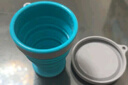 M Square可折疊碗硅膠折疊杯旅行漱口杯水杯泡面碗食品級(jí)硅膠露營(yíng)野餐餐具 湖水藍(lán)三件套【中杯+中碗+大碗】 曬單實(shí)拍圖