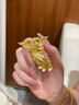 中國黃金（CHINA GOLD）鳳舞九天黃金戒指女足金鳳凰指環(huán)首飾結婚節日生日禮物送老婆女友 鳳凰戒指 約3g 圈號10 曬單實(shí)拍圖