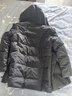 千仞崗秋冬季羽絨服商務通勤男士送爸爸休閑夾克連帽上衣防寒服保暖外套 哥特灰 L (170) 曬單實拍圖