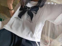 芭菲悅童裝女套裝9-12歲夏裝中大童小學(xué)初中少女生超萌公主裙短袖兩件套 抽繩白上衣+黑裙子【蝴蝶結】 150 建議身高140-150cm 曬單實(shí)拍圖