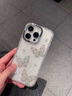 小莓介貝殼紋珍珠閃鉆蝴蝶適用蘋(píng)果16promax手機殼iphone15閃鉆鏡頭膜14p相機按鍵13pro高級12輕奢保護套 貝殼紋【珍珠彩鉆大蝴蝶】大孔 iPhone 16 Pro 曬單實(shí)拍圖